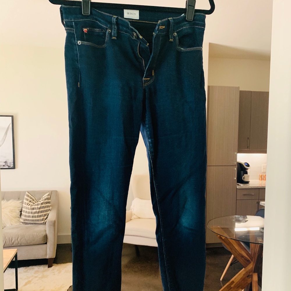 Hudson Nico Mid-Rise Skinny Jeans, size 28